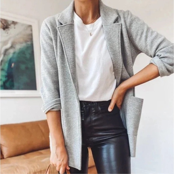 J. Crew Sweaters - J CREW WOMENS SOPHIE OPEN FRONT CARDIGAN SWEATER MEDIUM WOOL GRAY